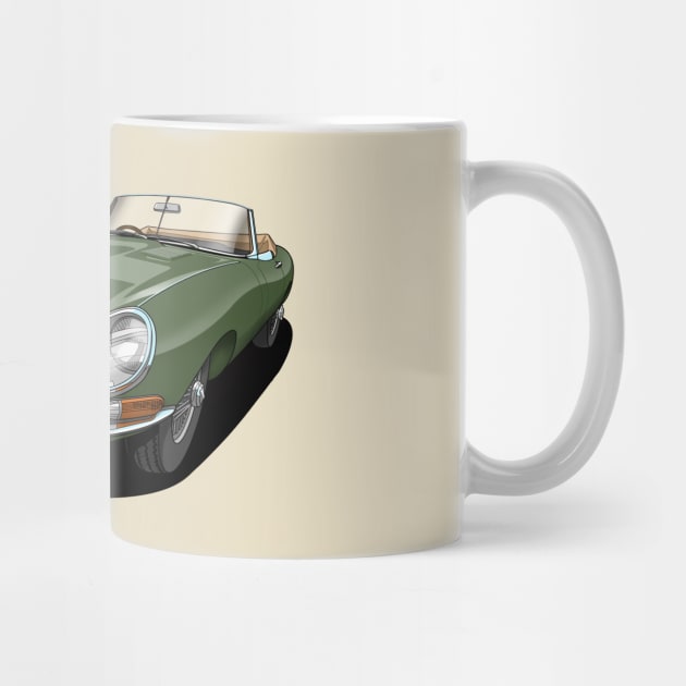 Jaguar e-type roadster by candcretro